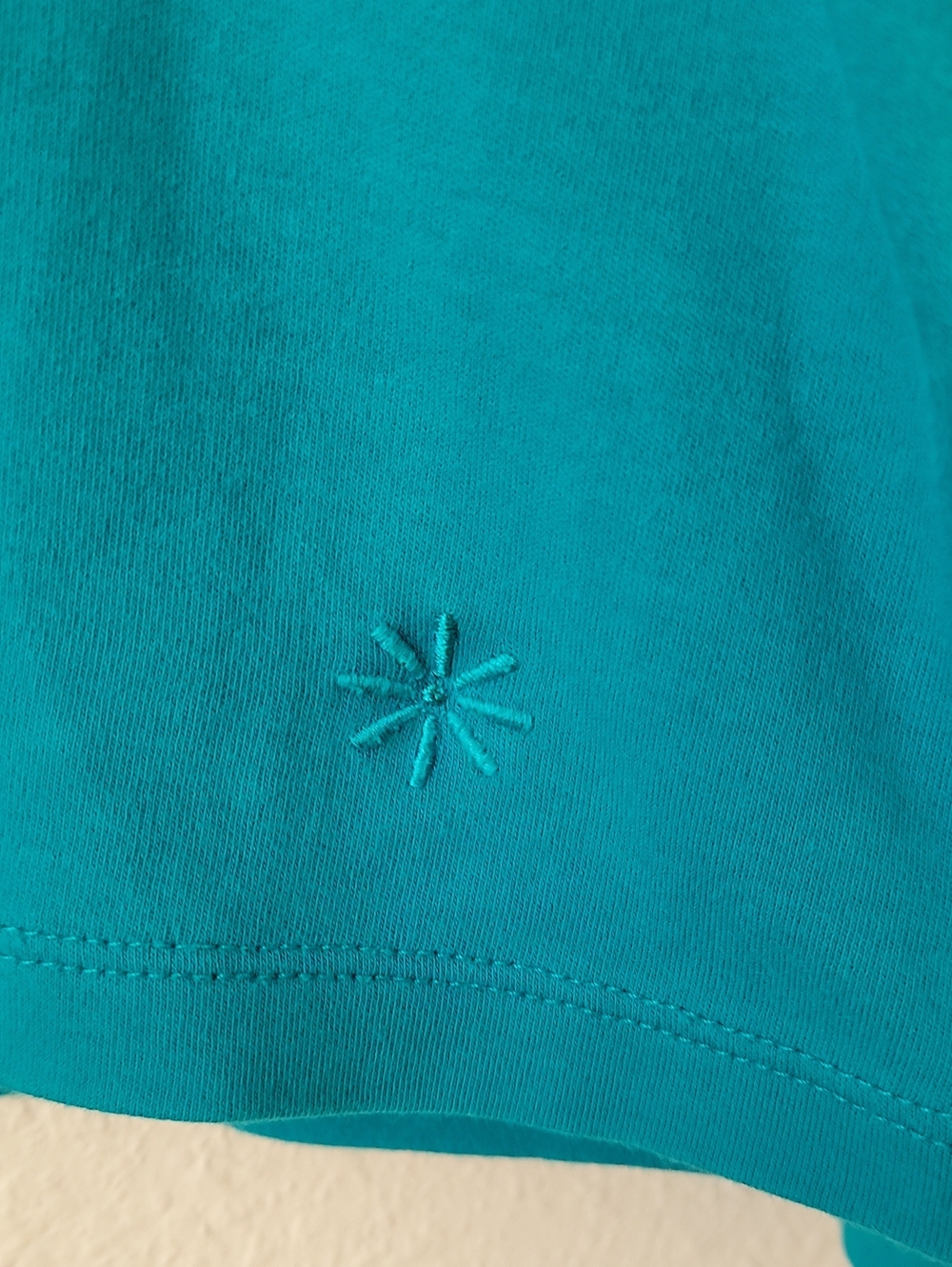 ISAAC MIZRAHI LIVE™ ESSENTIALS V-Neck LS Cotton Tee/Top, L, Teal, EUC - Picture 12 of 12